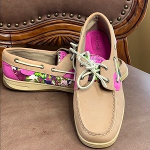 NEW Sperry Rose Floral Boat Shoe Women’s Sz. 12M